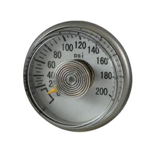 Spiral tube pressure gauge