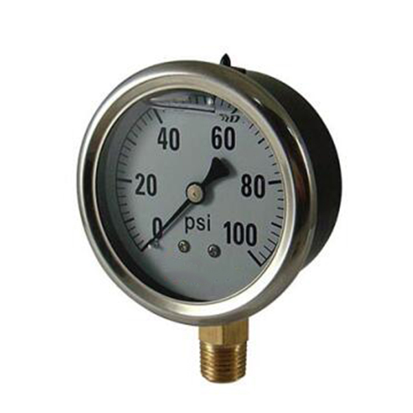 Oil filled pressure gauge