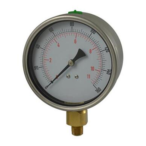 Oil filled pressure gauge