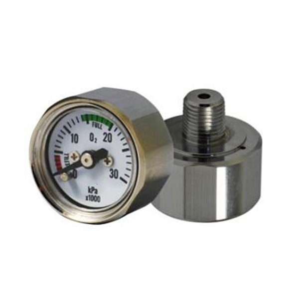 Hexagon mini pressure gauge